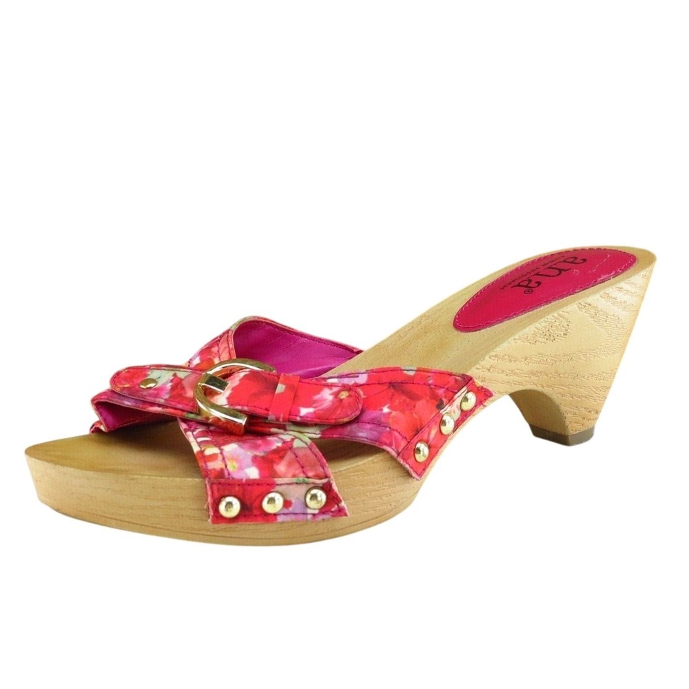 a.n.a Sz 7 M Pink Slide Fabric Women Sandals